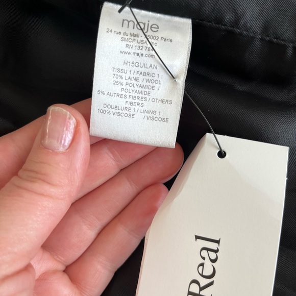 Maje tweed peacoat - Picture 5 of 5